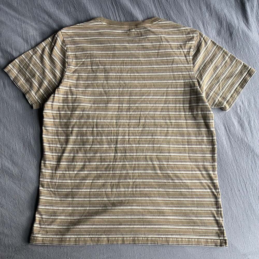 Volcom Men's Sylvan Striped Pocket T-Shirt Khaki - Picture 6 of 6